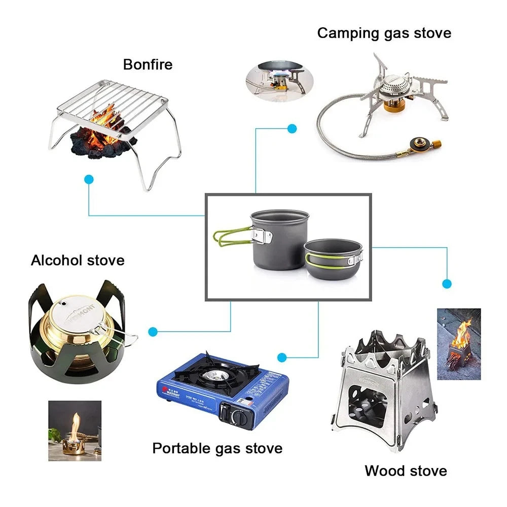 Camping Cookware Mess Kit