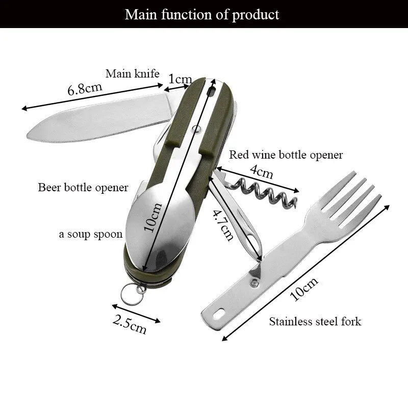 7-in-1 Foldable Camping Tableware