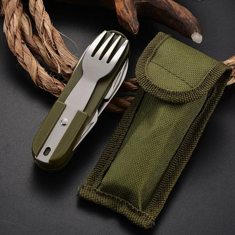 7-in-1 Foldable Camping Tableware